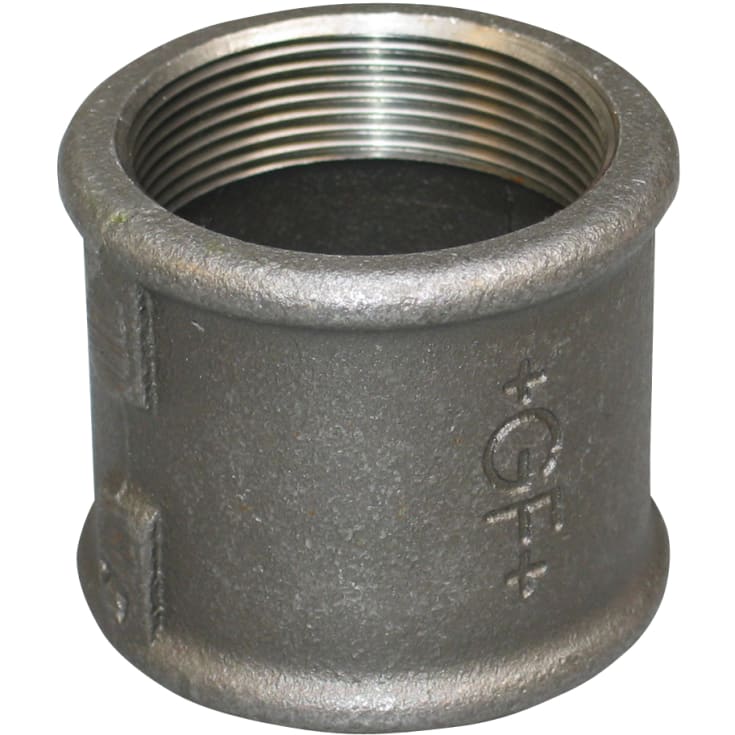 1" svart ärm