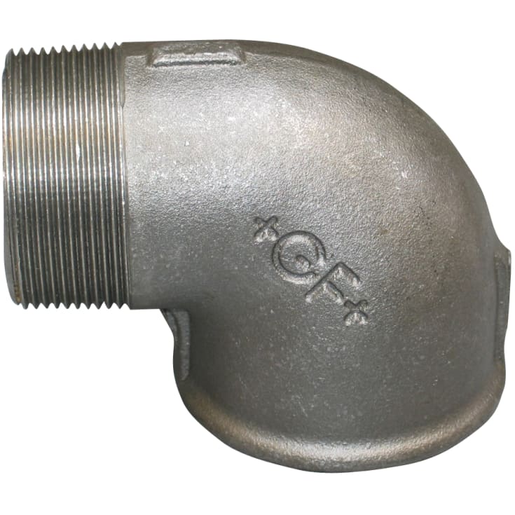 Sort vinkel, muffe/nippel 3/8" - 90°