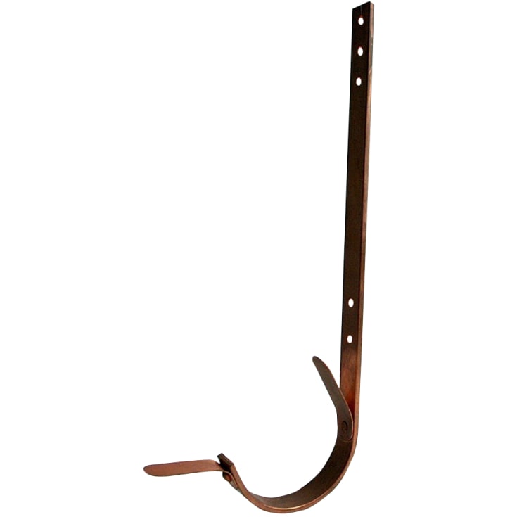 Rendejern 11" til halvrund tagrende, 280 mm, kobber