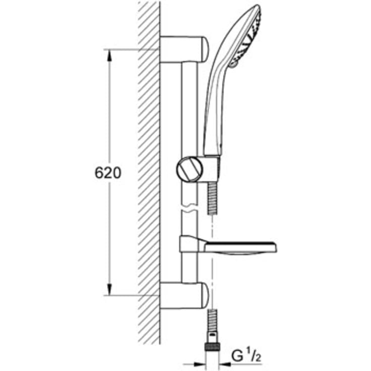 Grohe Euphoria dusjsett, krom