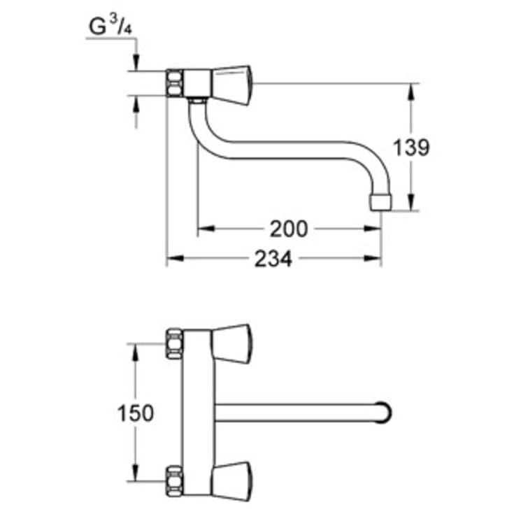 Grohe Costa S køkkenarmatur, krom