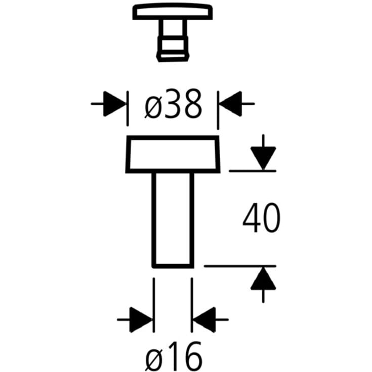 Grohe Dal Trykknap+Roset T/Dal-Servoset 37081