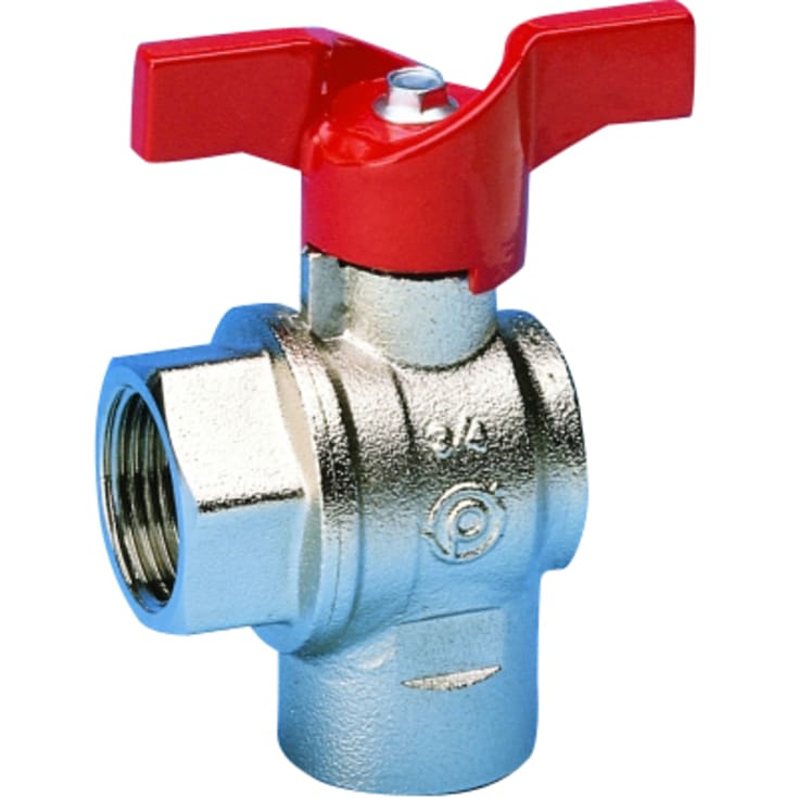 3/4" vinklet kuleventilmuffe/muffe T-håndtak
