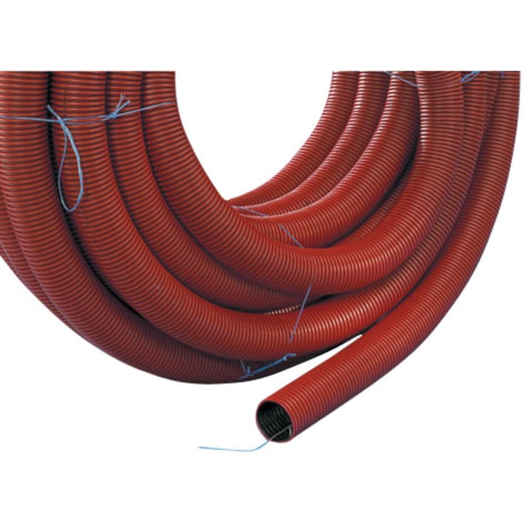 50 meter Wavin 46/40 mm PE-kabelrør uden muffe, korrugeret, 50 m, rør