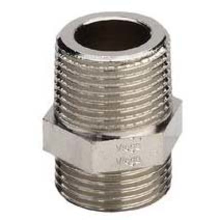 10 stk 3/4" x 1/2" Raxofix og Combi PB dobbelt nippel