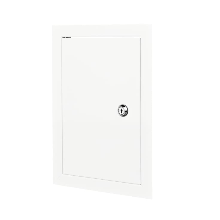 6 stk Duka metal inspektionslem med nøgle hvid 40x40 cm