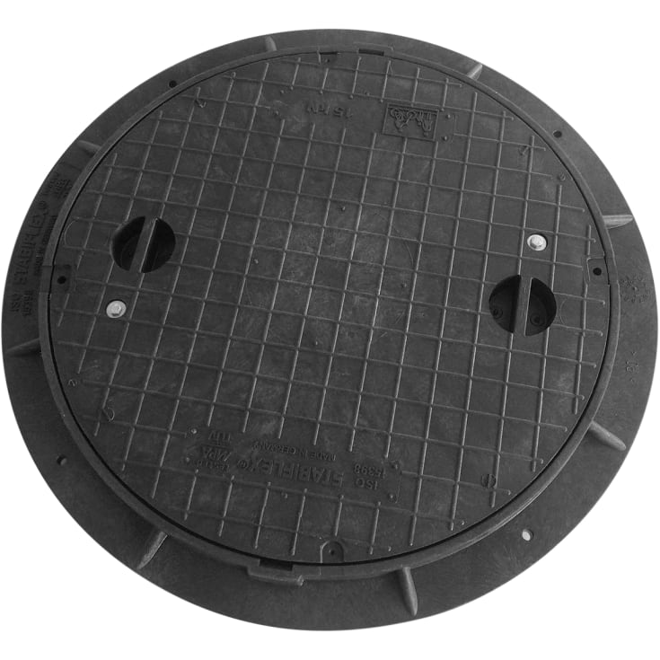 Combi Ringen A6 600 mm ramme/deksel, rund, fast, 0,6 t, plast