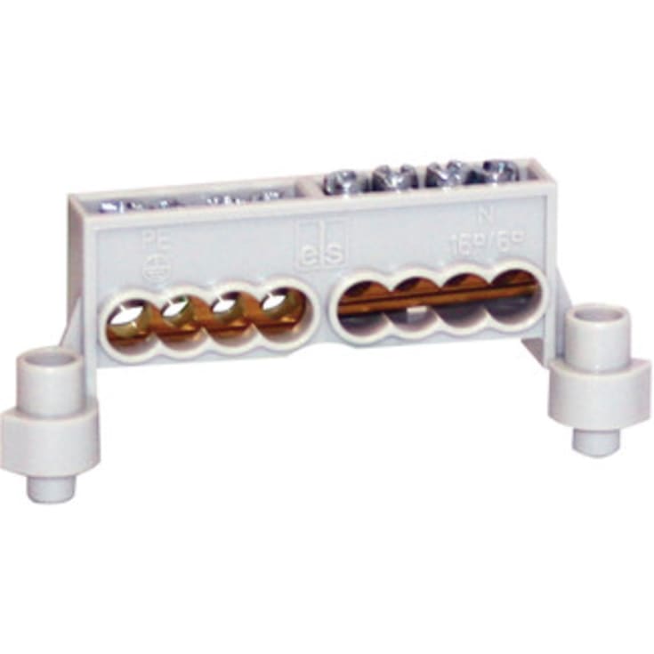 Klemrække AK03 Pen-S 2X4P nul/jord, til AKe/AK tavler