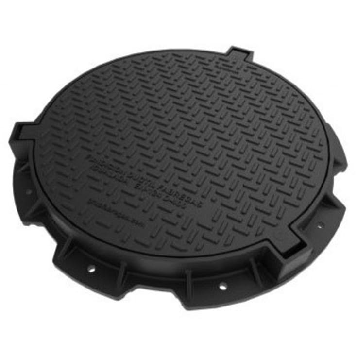 Uni-Seals 625 mm dæksel til kabelbrønd, rund, 40 t, komposit