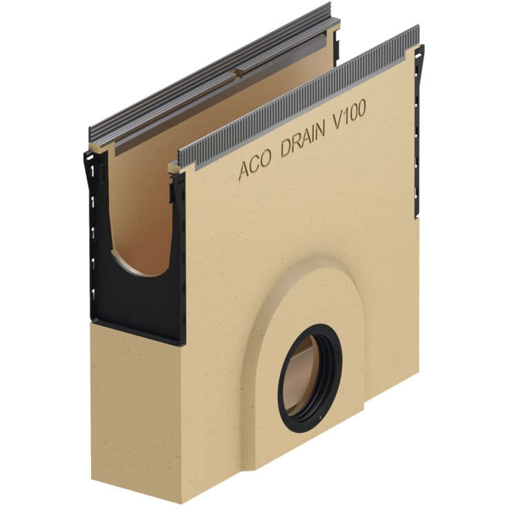 Aco Drain Multiline Seal In V100S bladfang, 50x45 cm, Ø110 mm, polymerbeton