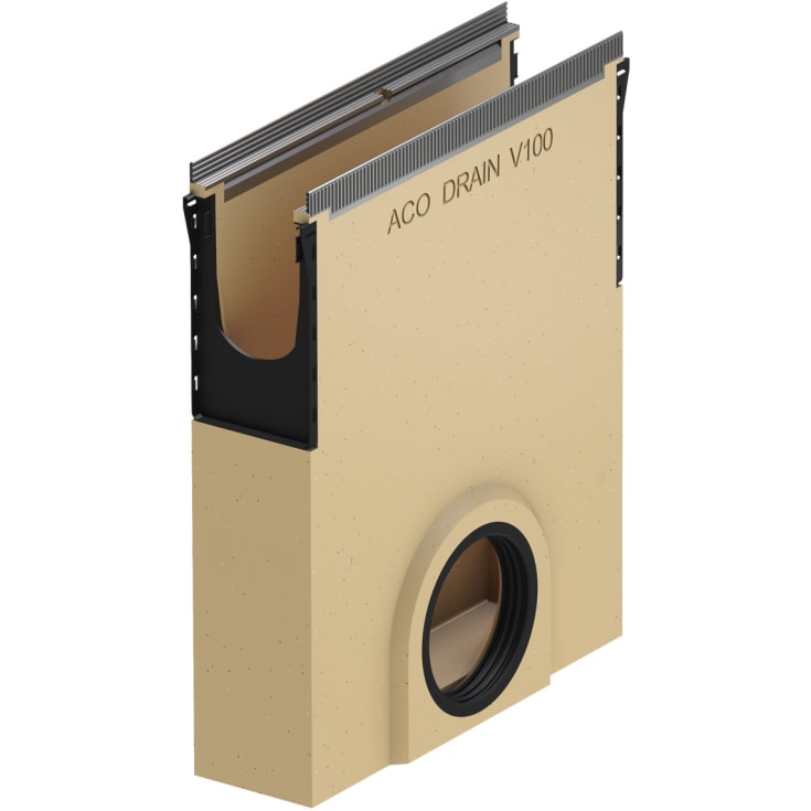 Aco Drain Multiline Seal In V100S bladfang, 50x45 cm, Ø160 mm, polymerbeton