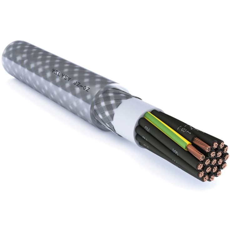 Styrekabel YSLYSY-JZ 3G0,5mm² med stålfletskærm