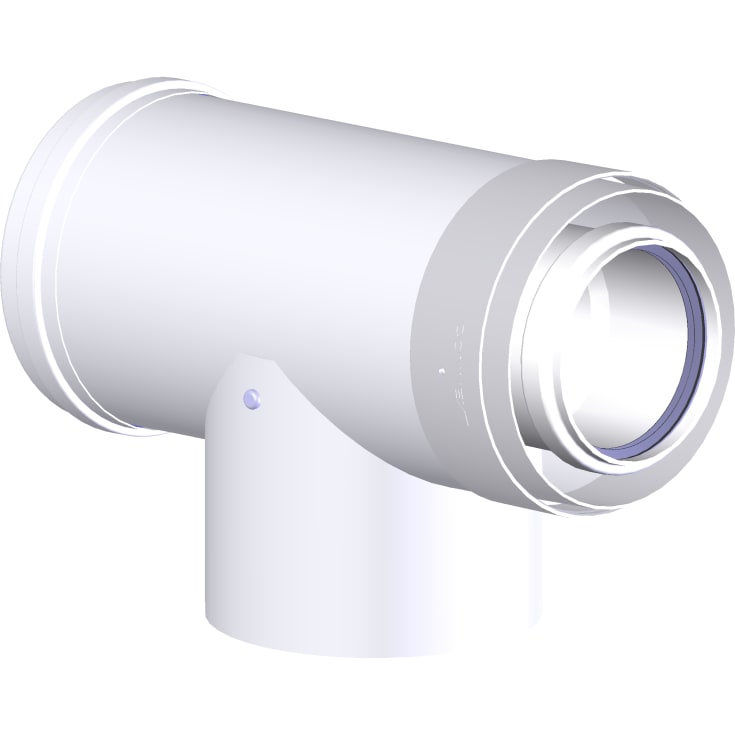 60/100mm Metalbstos ConneXt inspektions-t 87°, PPs/ALU