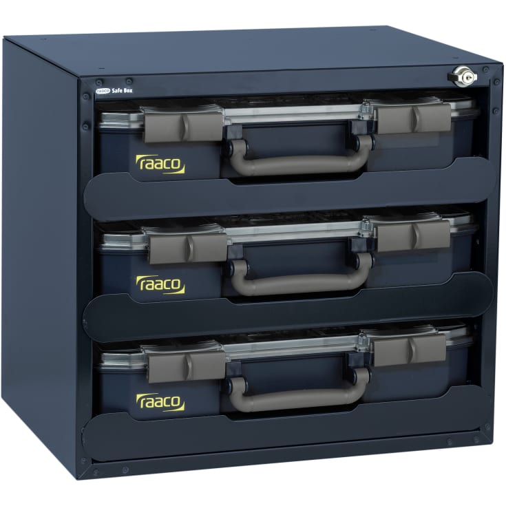 Raaco Safebox sortimentslåda med 3 lådor