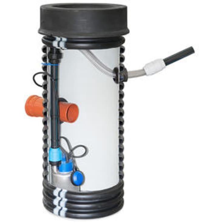 Uponor 450 x 2000 mm PP-pumpebrønd med Flygt SXM3 pumpe