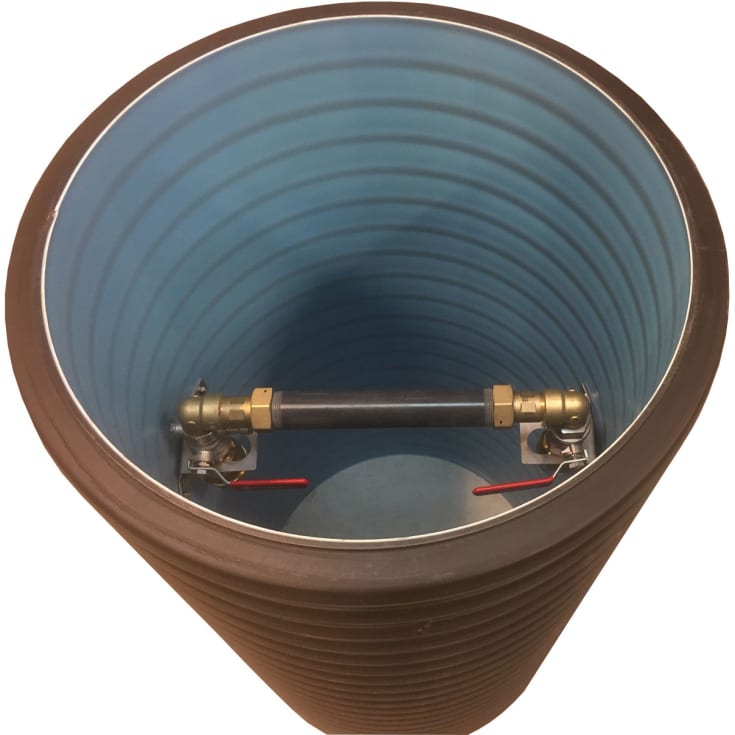 500 mm komplet målerbrønd med 40 mm ventilsæt