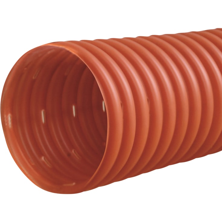 50 meter Wavin PVC dräneringsrör 60/50 mm, röd