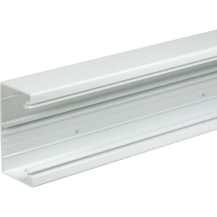 2 meter Tehalit BR installationskanal 70/130, perlehvid