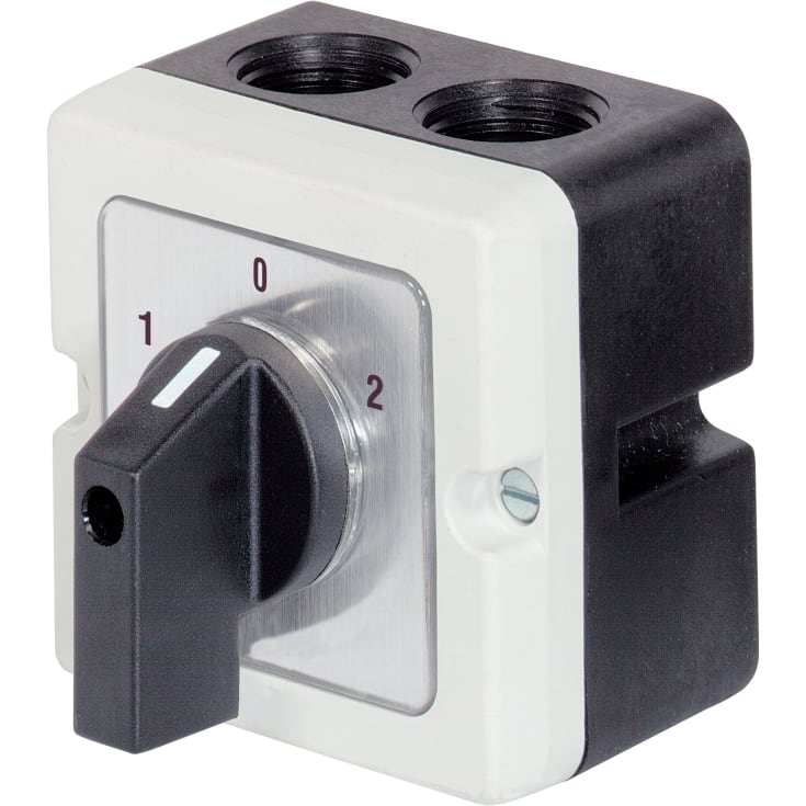 Telux Reverseringsbryter 3P 20A, 1-0-2, IP65, M10PFWU3