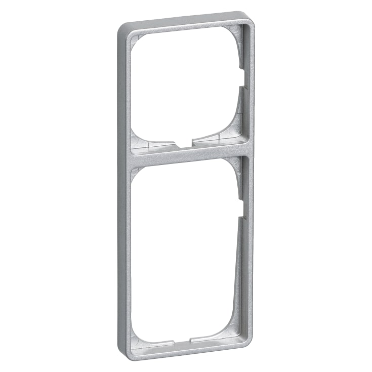 LK Fuga Baseline 50 ramme, 2,5 modul, metallic