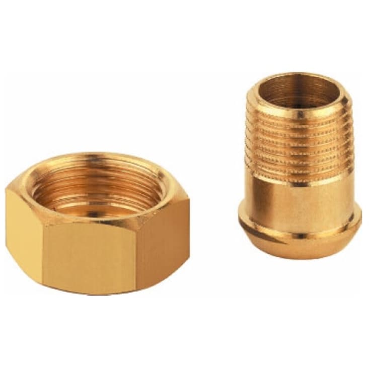 Forskruening til Taco-Setter. 1" muffe x 3/4" nippel med pakning