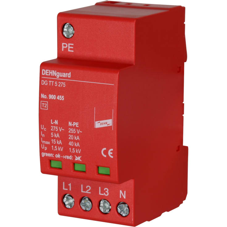 Desitek Dehnguard M 275 överspänningsskydd, typ 2, 4P, 5 kA
