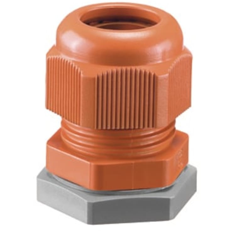 Forskruning AKMF40 M40 m/aflastning og låsemøtrik, orange, IP66