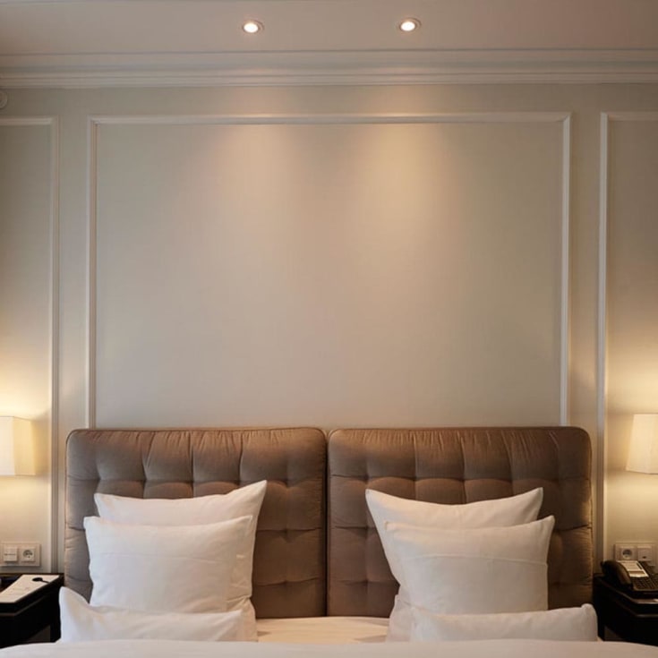 SG Armaturen Junistar Exclusive indbygningsspot, 3000K, hvid