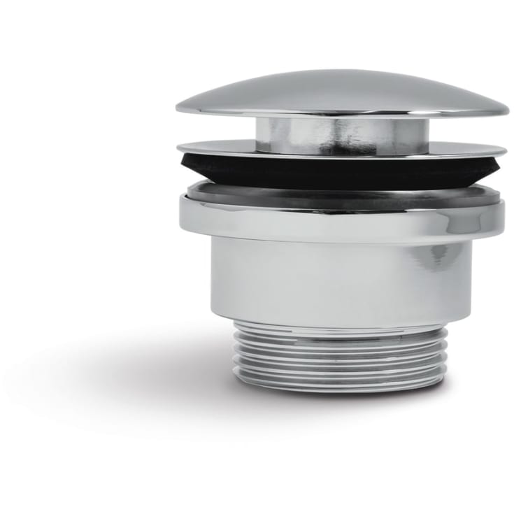 Svedbergs bundventil, push-open, krom