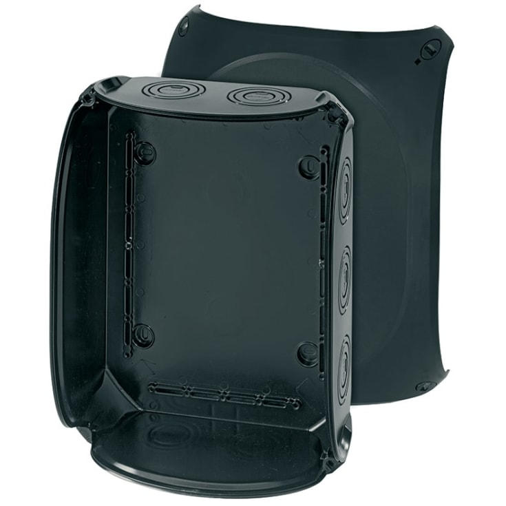 Kvik Forgreningsdåse KF3500G 295x225 mm M25-40 uden klemmer sort