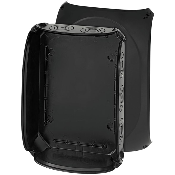 Kvik Forgreningsdåse KF5000G 355x255 mm M25-63 uden klemmer sort