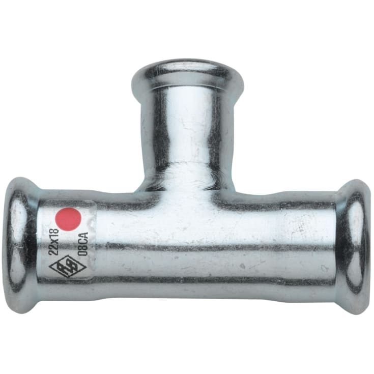 28 x 18 x 28 mm TURBO Stål tee