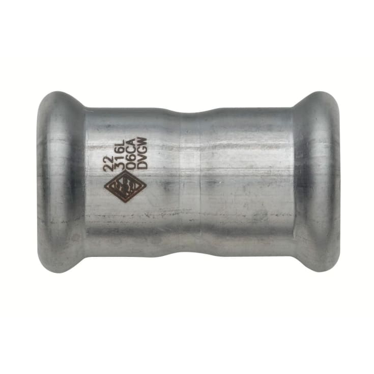 108 mm TURBO Inox dobbeltmuffe