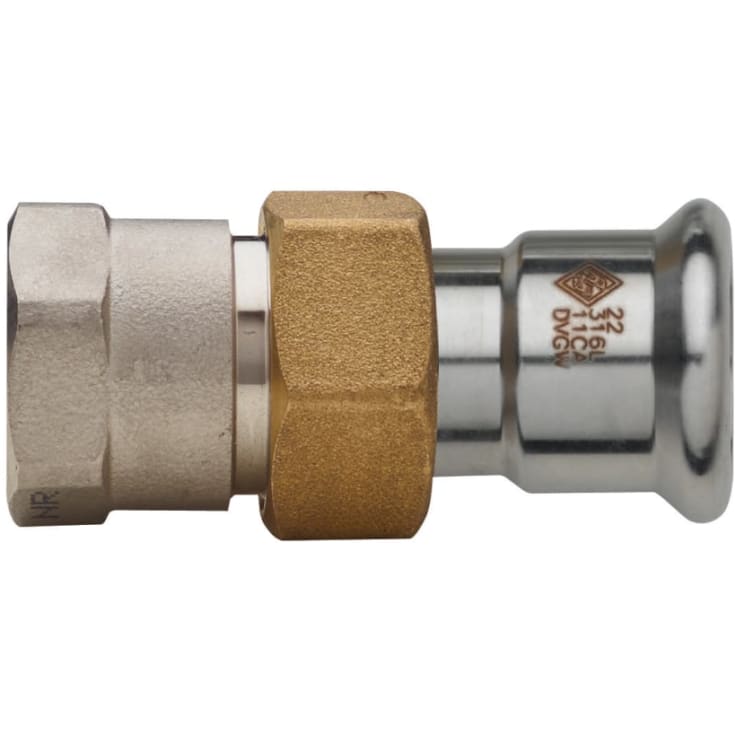 2 stk 42 x 1,1/2" TURBO Inox koblingssokkel/sokkel