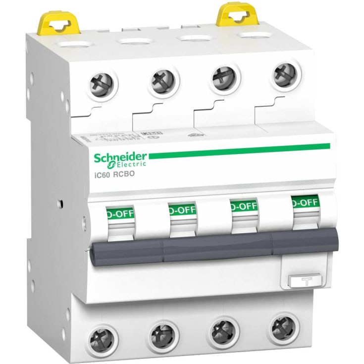 Schneider Electric Acti9 IC60 HPFi kombiafbryder, 4-polet, 20A