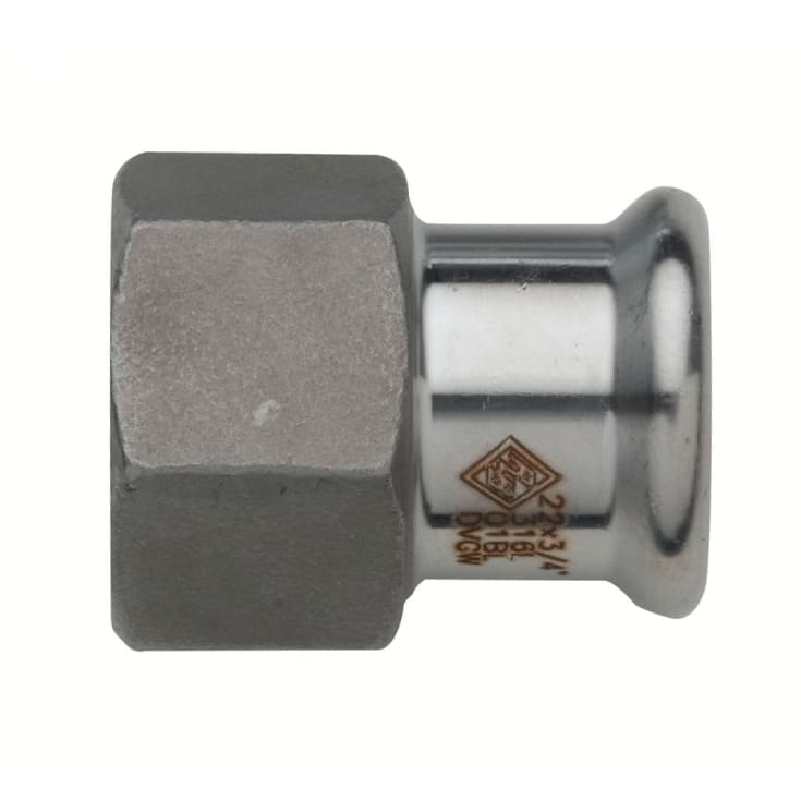 54 x 1.1/2" TURBO Inox overgangsmuffe