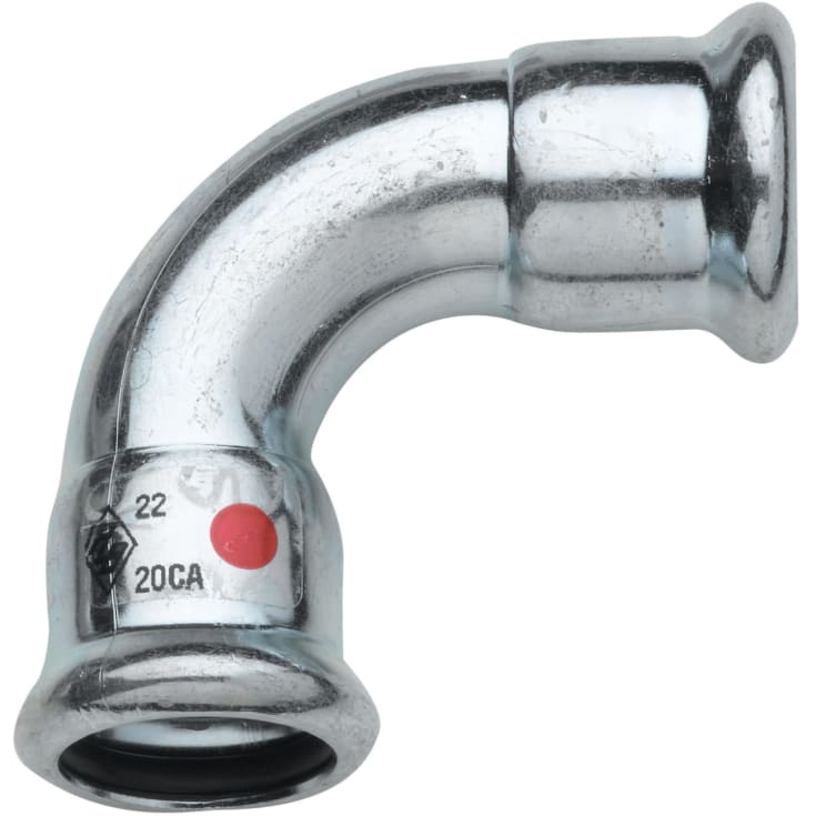54mm TURBO Stålbøyning 90G. stikkontakt/uttak
