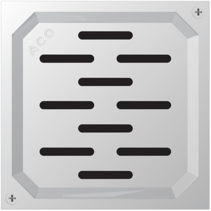 Aco EG150 Long Hole avloppsgaller, rostfritt stål