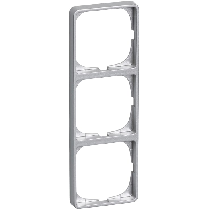 LK Fuga Baseline 50 ramme, 3 modul, metallic