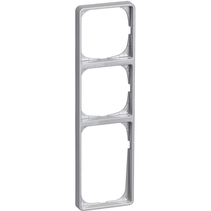 LK Fuga Baseline 50 ramme, 3,5 modul, metallic