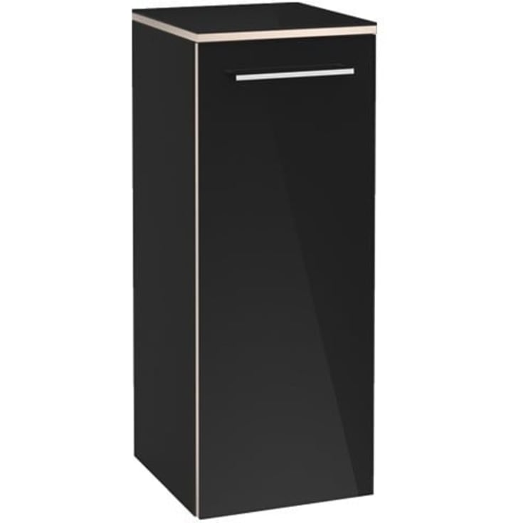 Villeroy & Boch Avento A895 vægskab, 34,8x88,8 cm, højre, sort