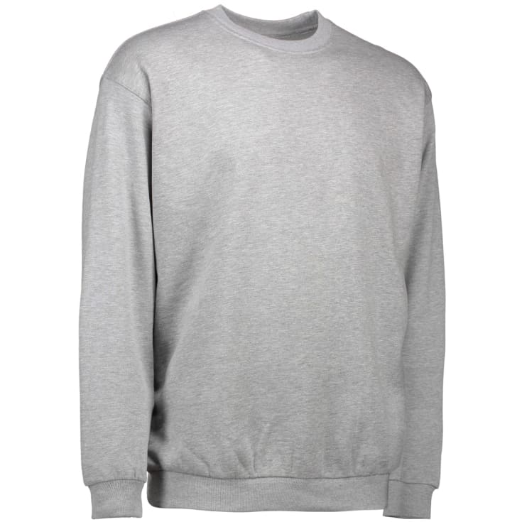 ID Game sweatshirt, gråmeleret, str. L