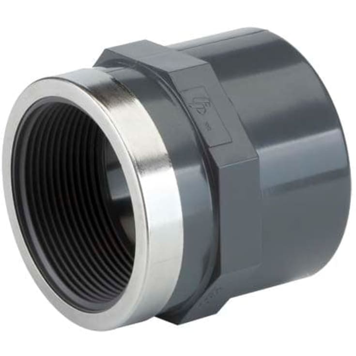 TP PVC-U d20x1/2" overgang muffe/nippel med indvendigt gevind