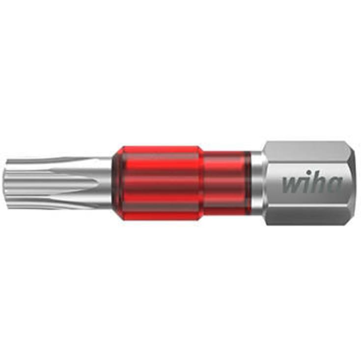 Wiha TY-slagbits 29 mm rød 1/4" TORX® T20, 5 stk i boks