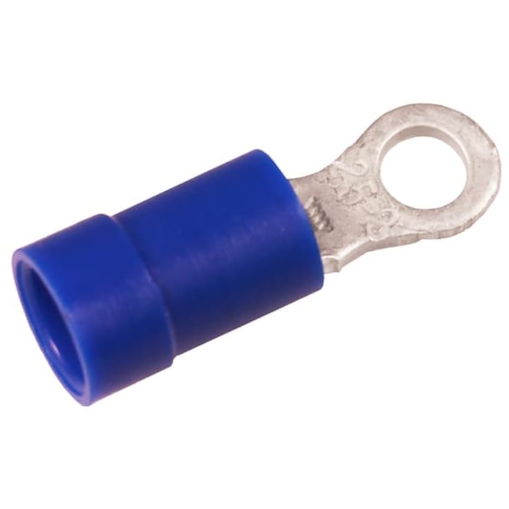 100 st Isolerade ringkabelskor blå 1,5-2,5 mm² M4 A2543R