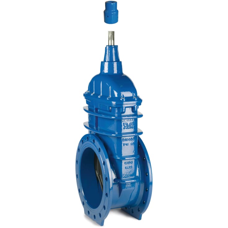 AVK DN350 flangeventil, kort byggelængde