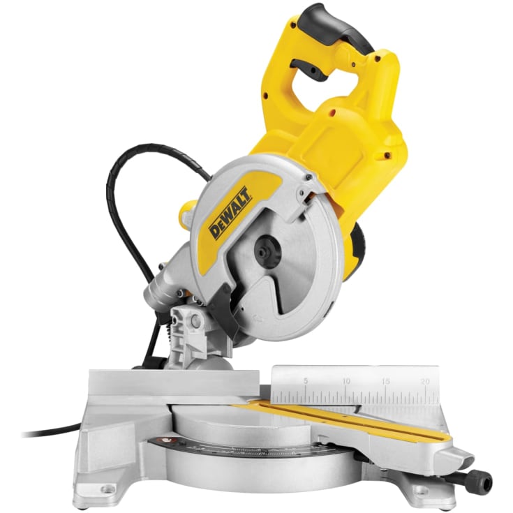 Dewalt DWS777-QS geringssav, med udtræk og XPS, Ø216 mm, 1800W/230V