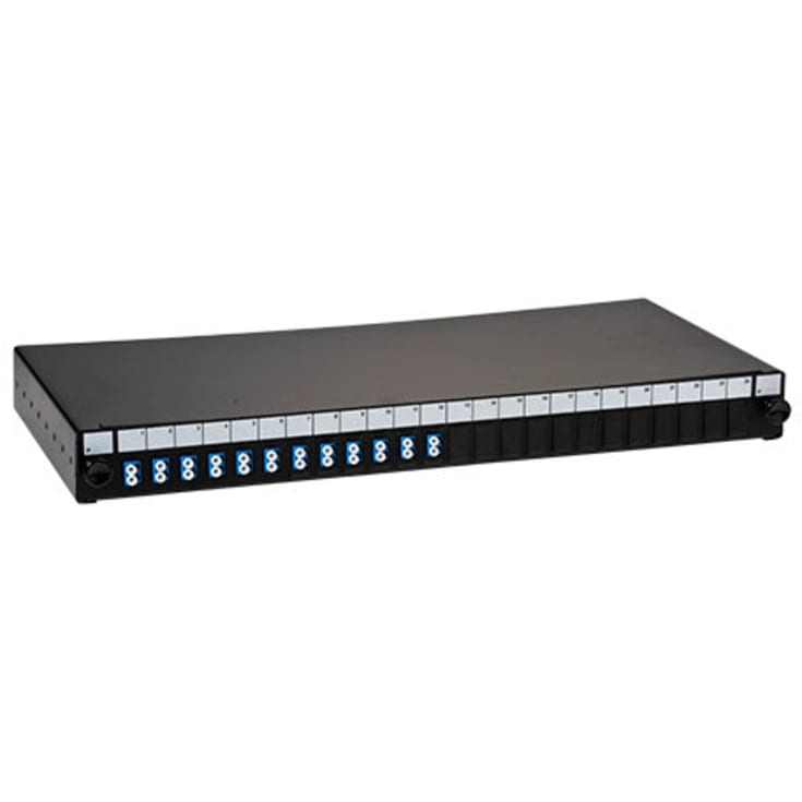 Fiber uttrekksboks montert 12xLC dupleks SM
