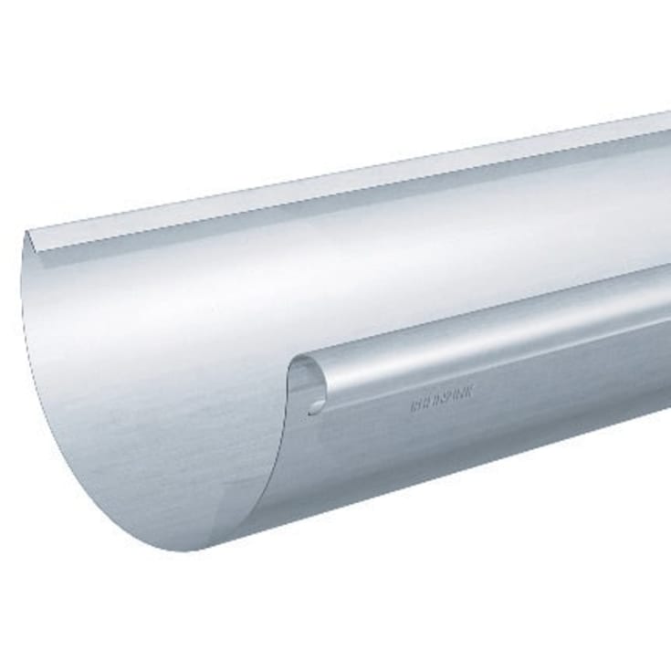 3 stk Rheinzink halvrund tagrende nr. 11, 0,8 mm, zink