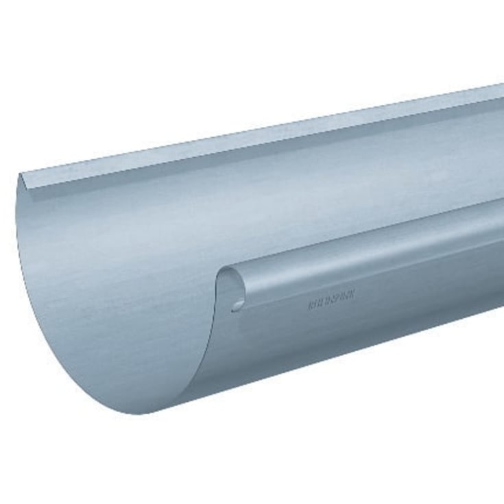 TAGRENDE, HALVRUND, PREPATINA BLAUGRAU 0,70 X 280 X 3.000 MM